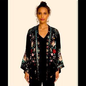 NWT Johnny Was Hewey Kimono  holiday sequins embroidered  XS Soldout  $445